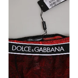 Black Red Nylon High Waist Girdle Underwear