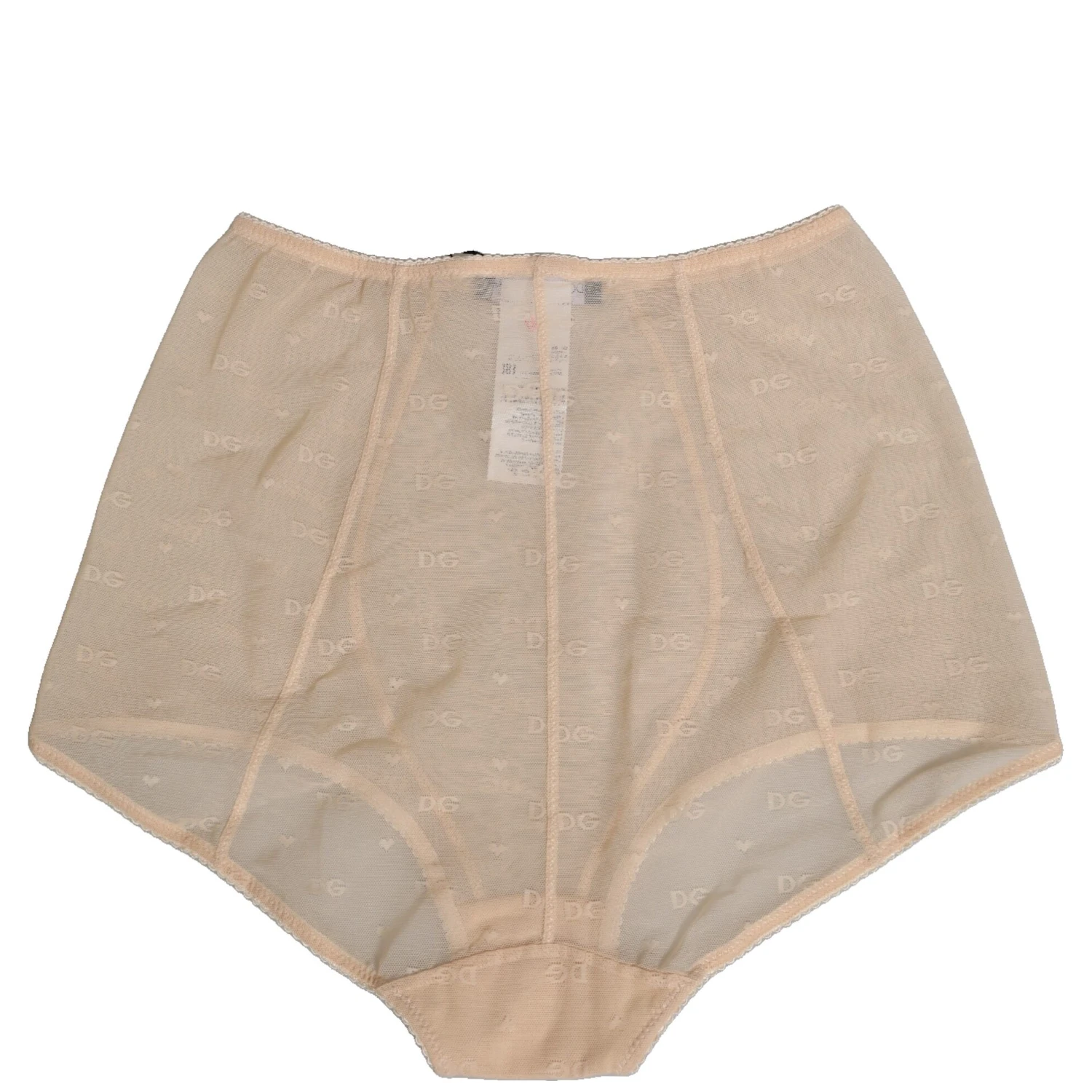 Beige Nylon High Waist Girdle Panty Underwear