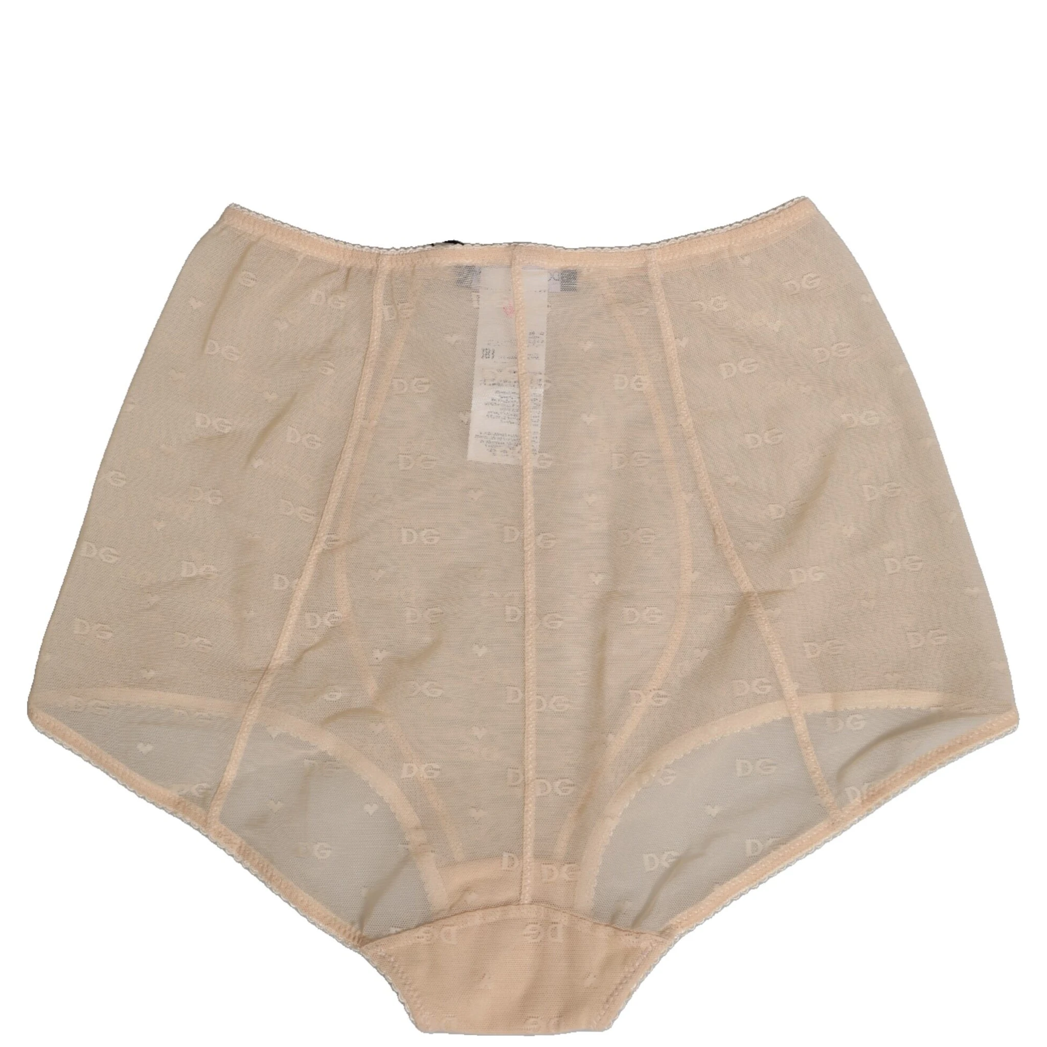 Beige Nylon High Waist Girdle Panty Underwear