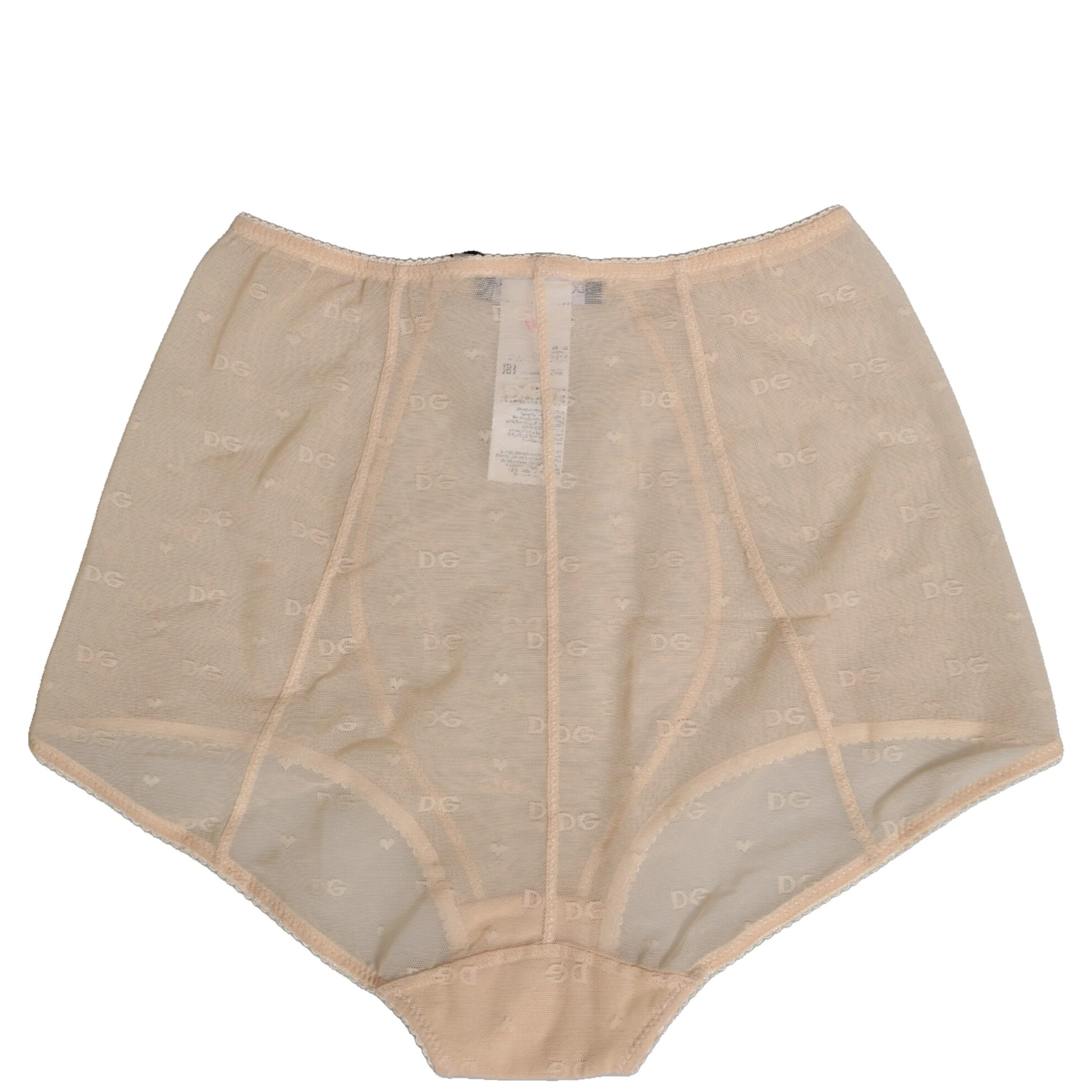 Beige Nylon High Waist Girdle Panty Underwear