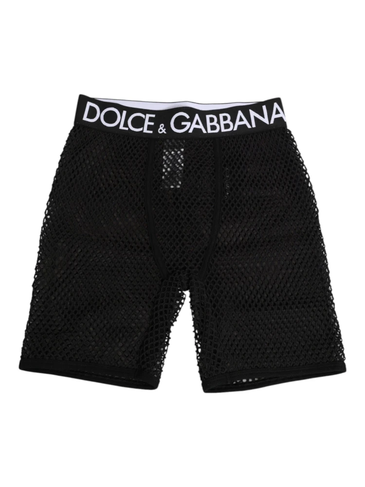 Black Cotton Logo Shorts Midi Trouser Underwear alternative