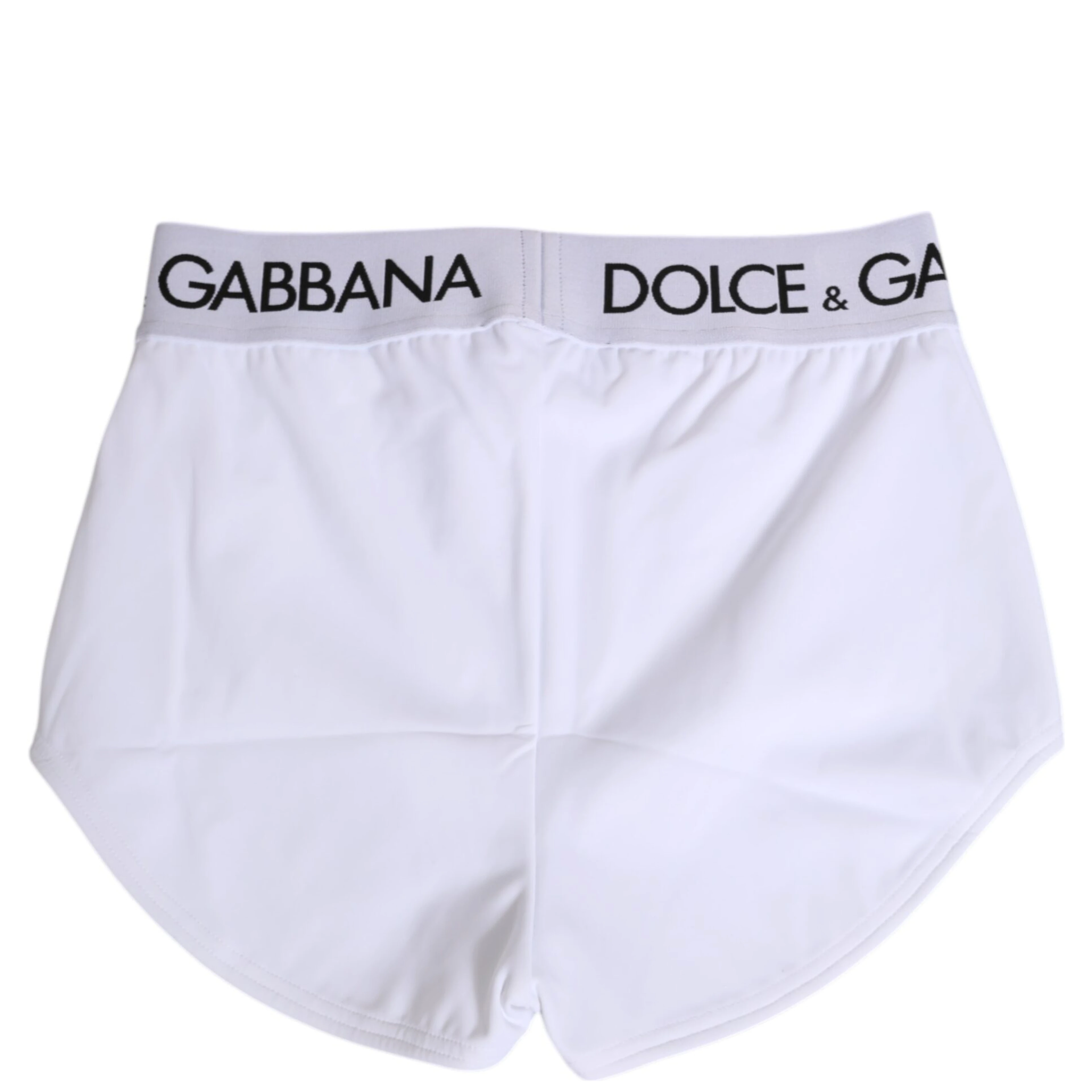 White Nylon Logo Waistband Shorts Underwear