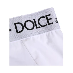 White Nylon Logo Waistband Panty Underwear