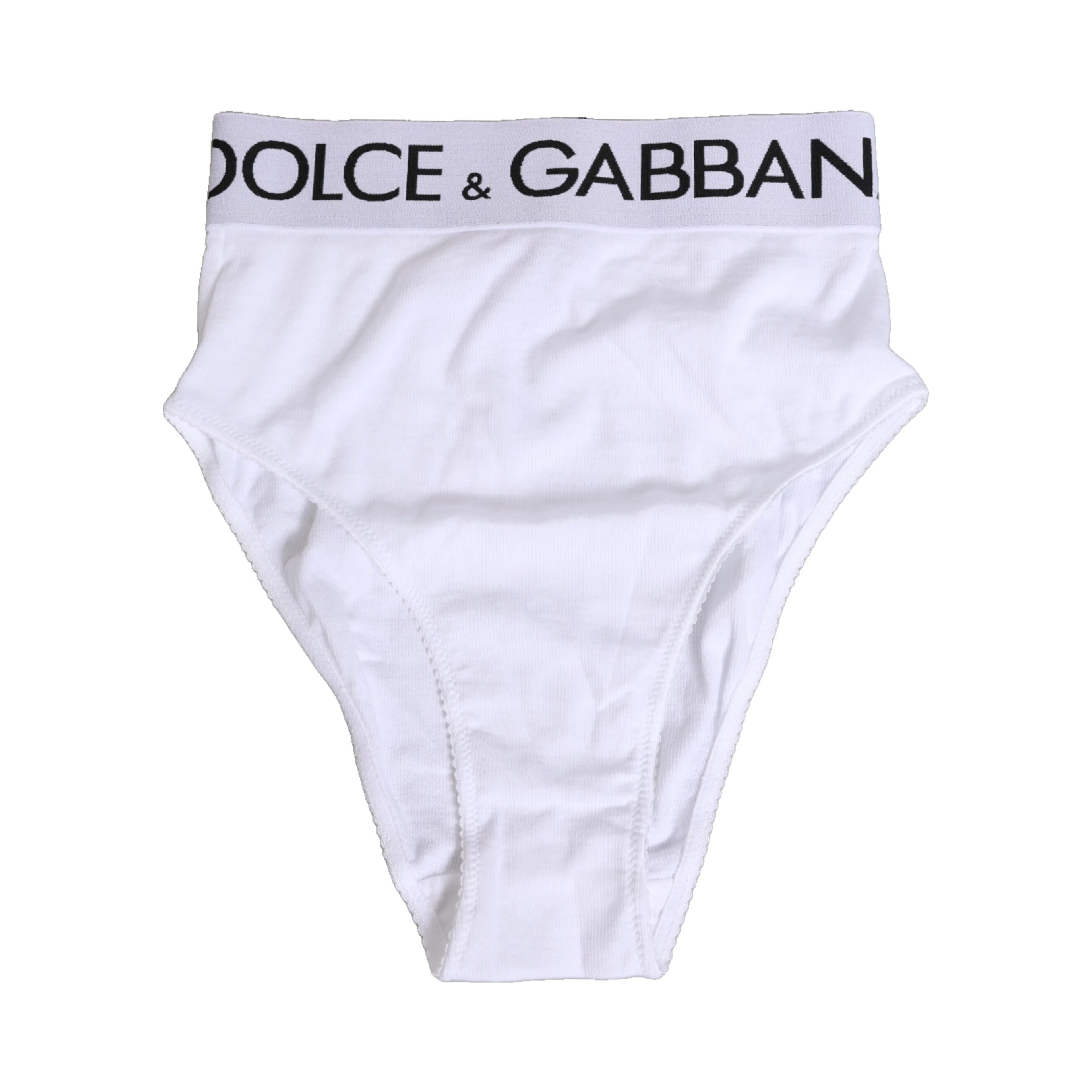 White Cotton Stretch High Waist Panty Underwear