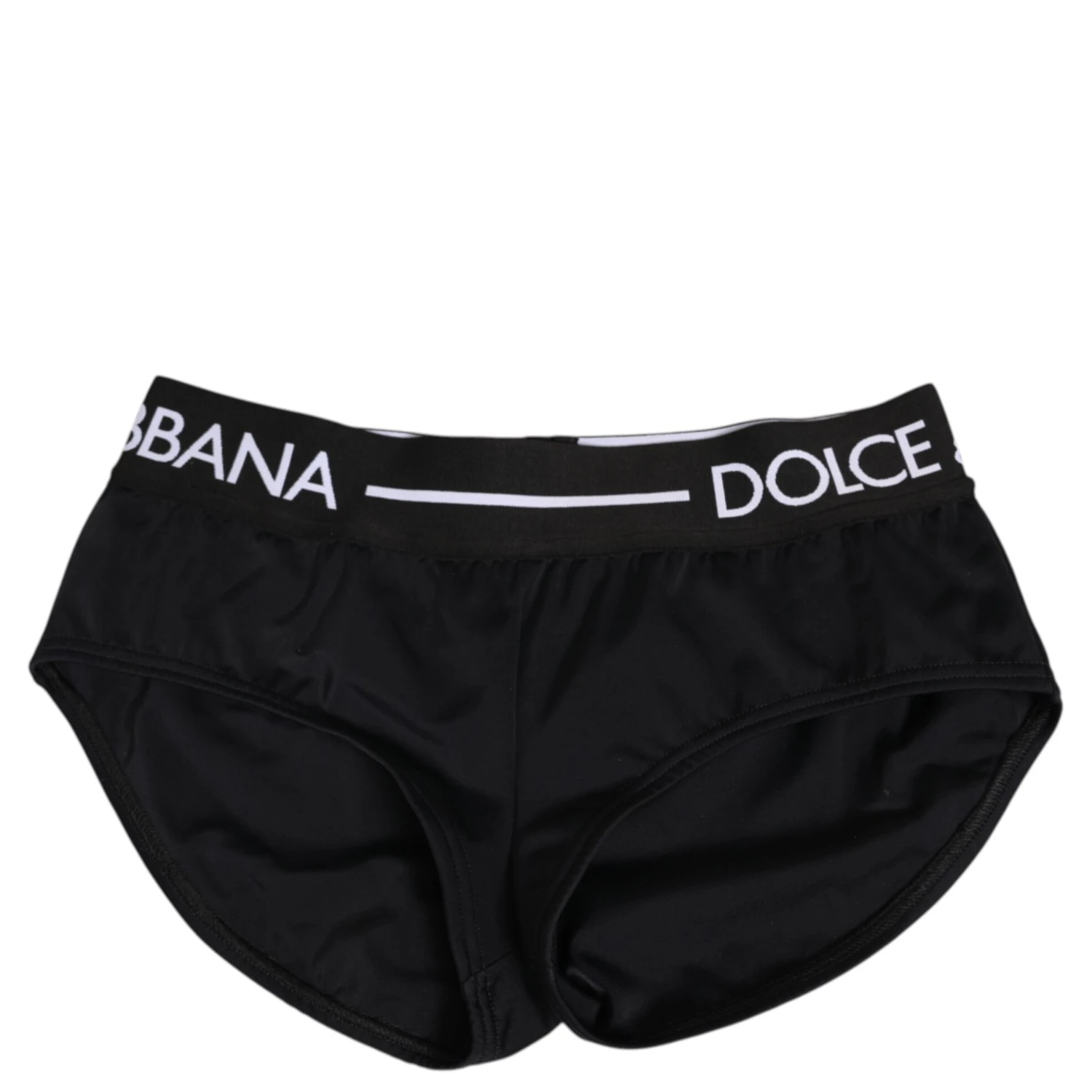 Black Nylon Logo Waistband Shorts Underwear