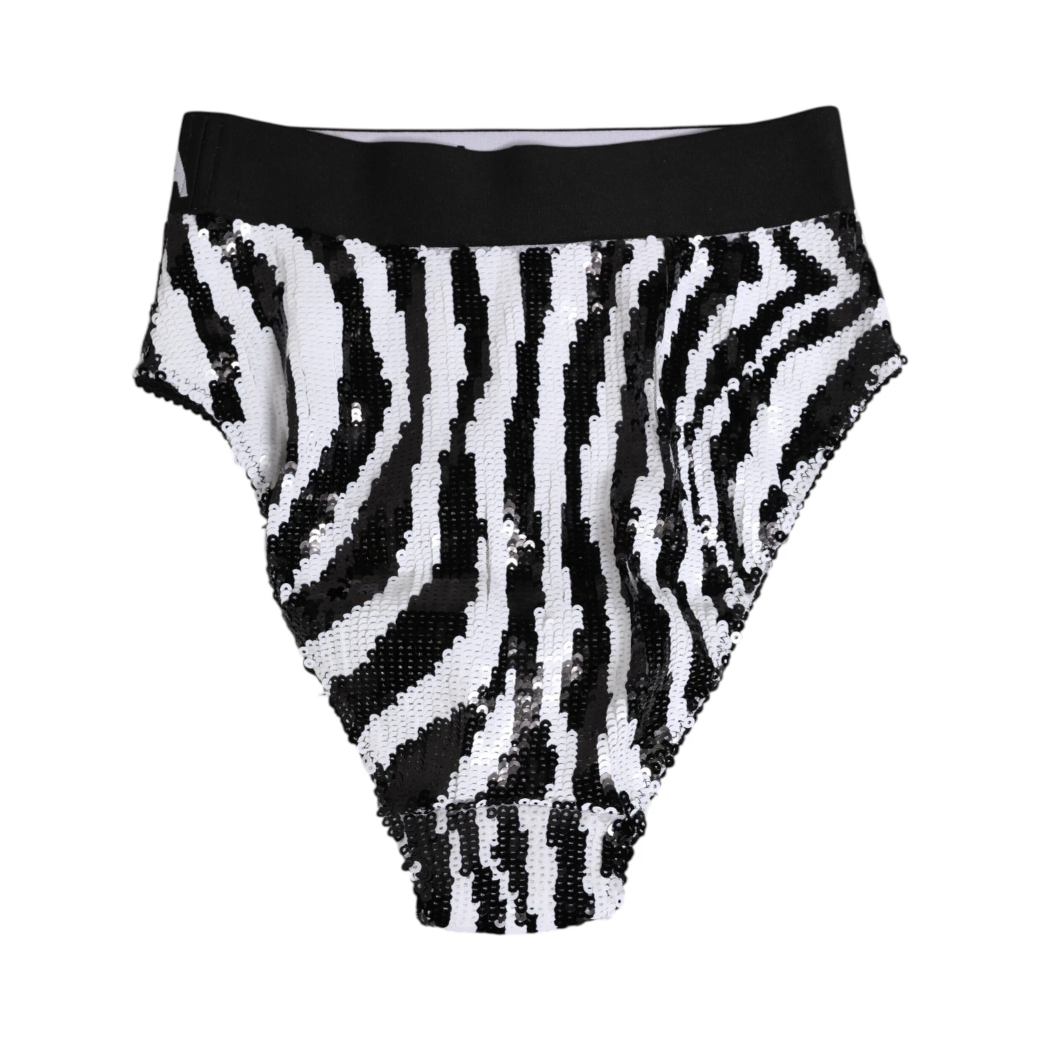Black White Stripes High Waist Panty Underwear