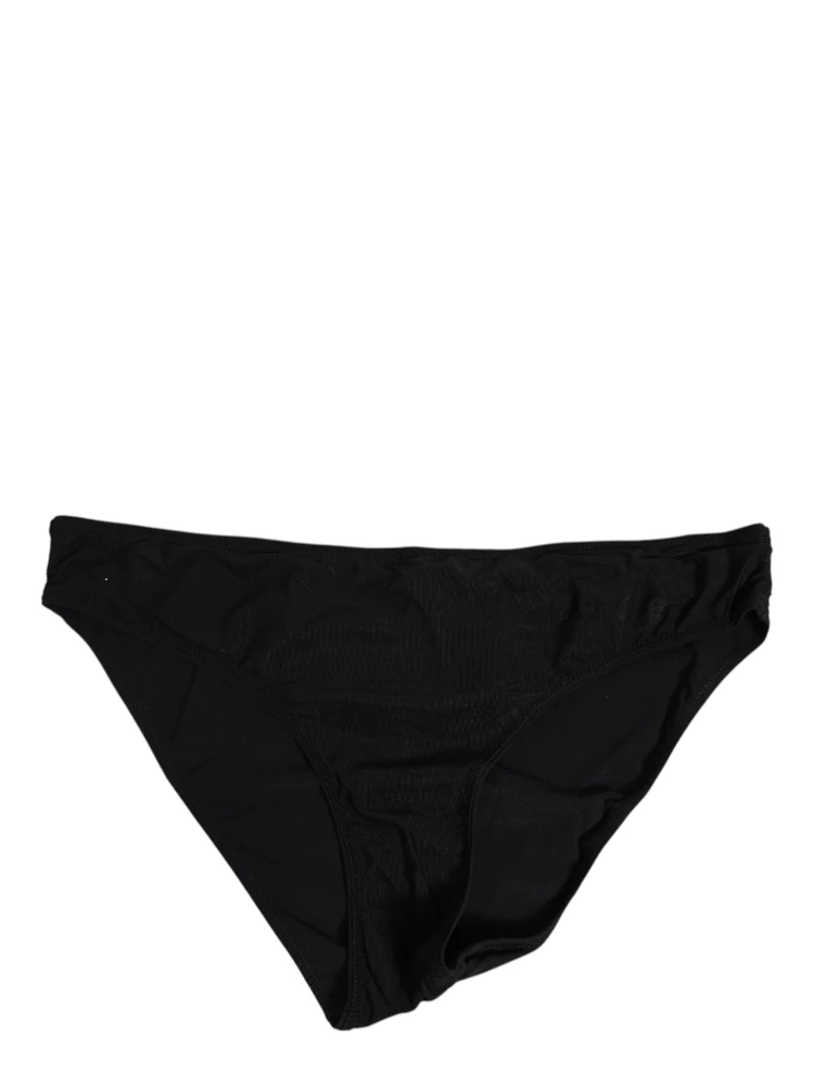 Black Nylon Stretch Slip Brief Women Underwear