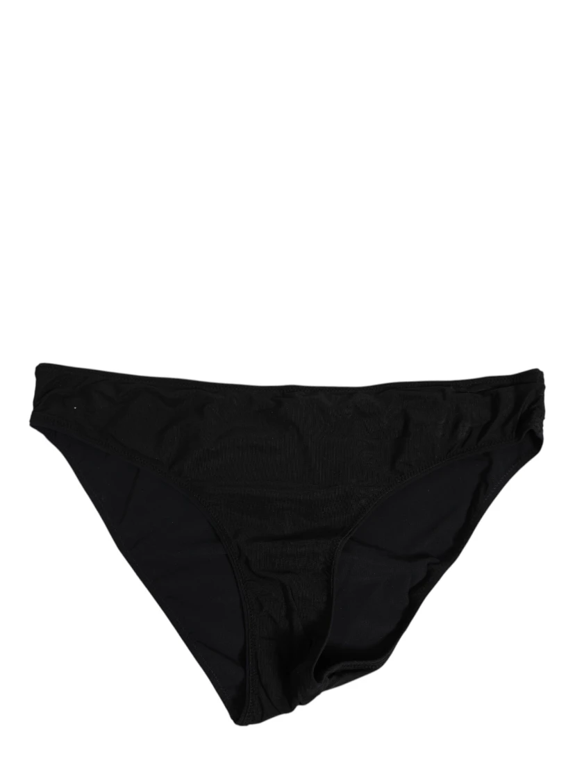 Black Nylon Stretch Slip Brief Women Underwear