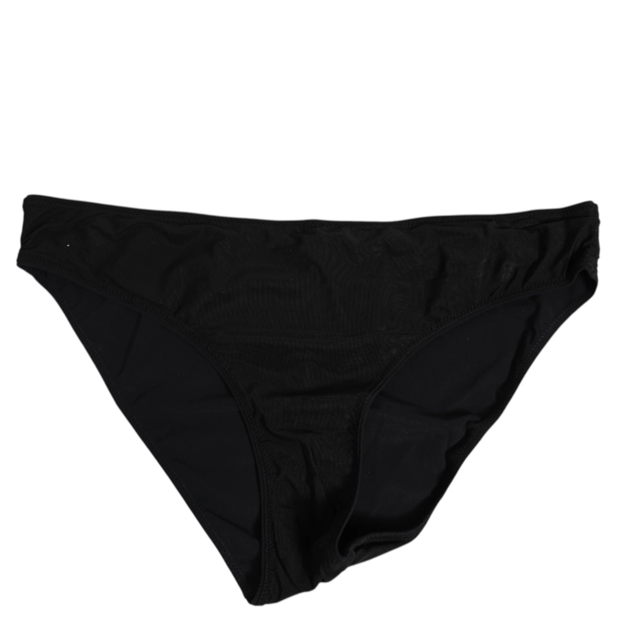 Black Nylon Stretch Slip Brief Women Underwear