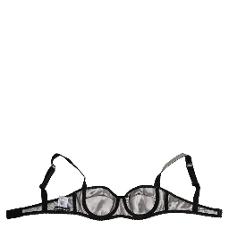 Gray Acetate Stretch Balconcino Bra Underwear