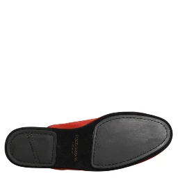 Red Suede DG King Men House Slippers Shoes
