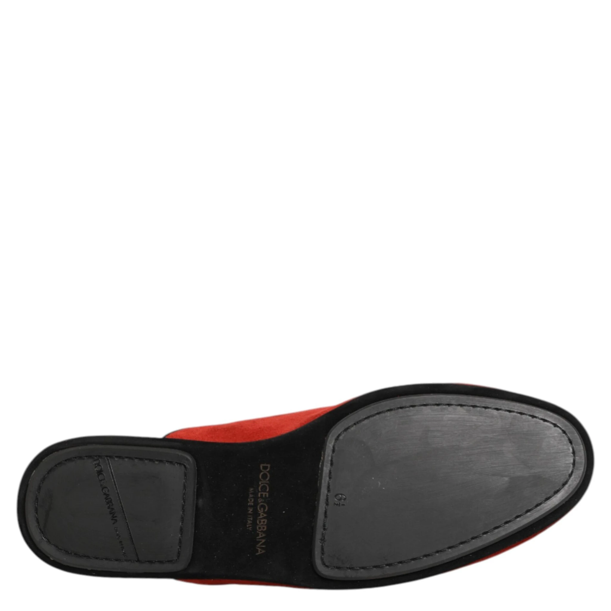 Red Suede DG King Men House Slippers Shoes