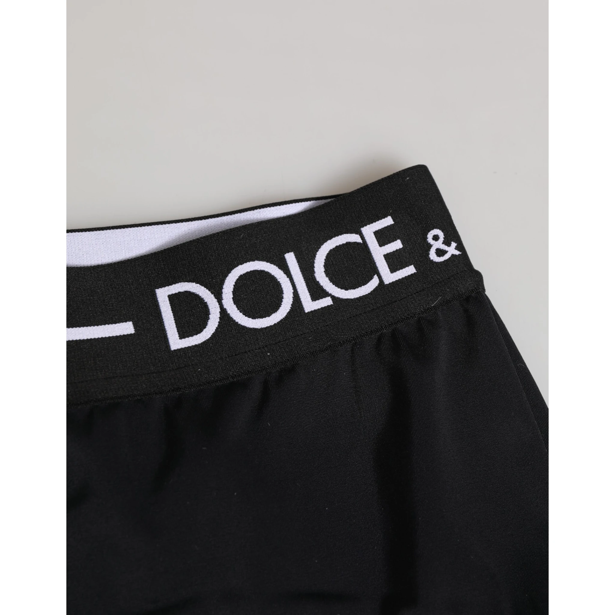 Black Nylon Logo Waistband Shorts Underwear