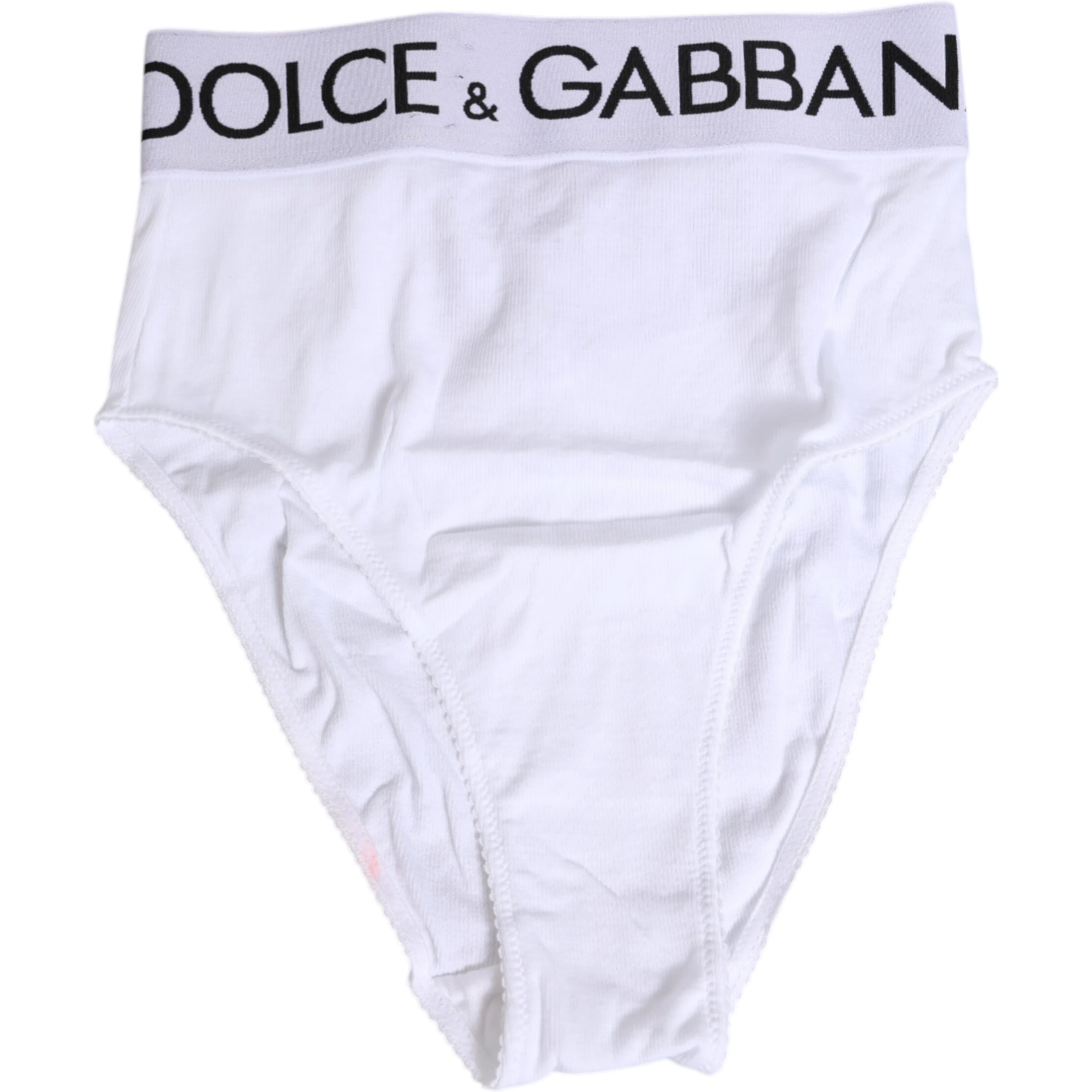 White Cotton Stretch High Waist Panty Underwear