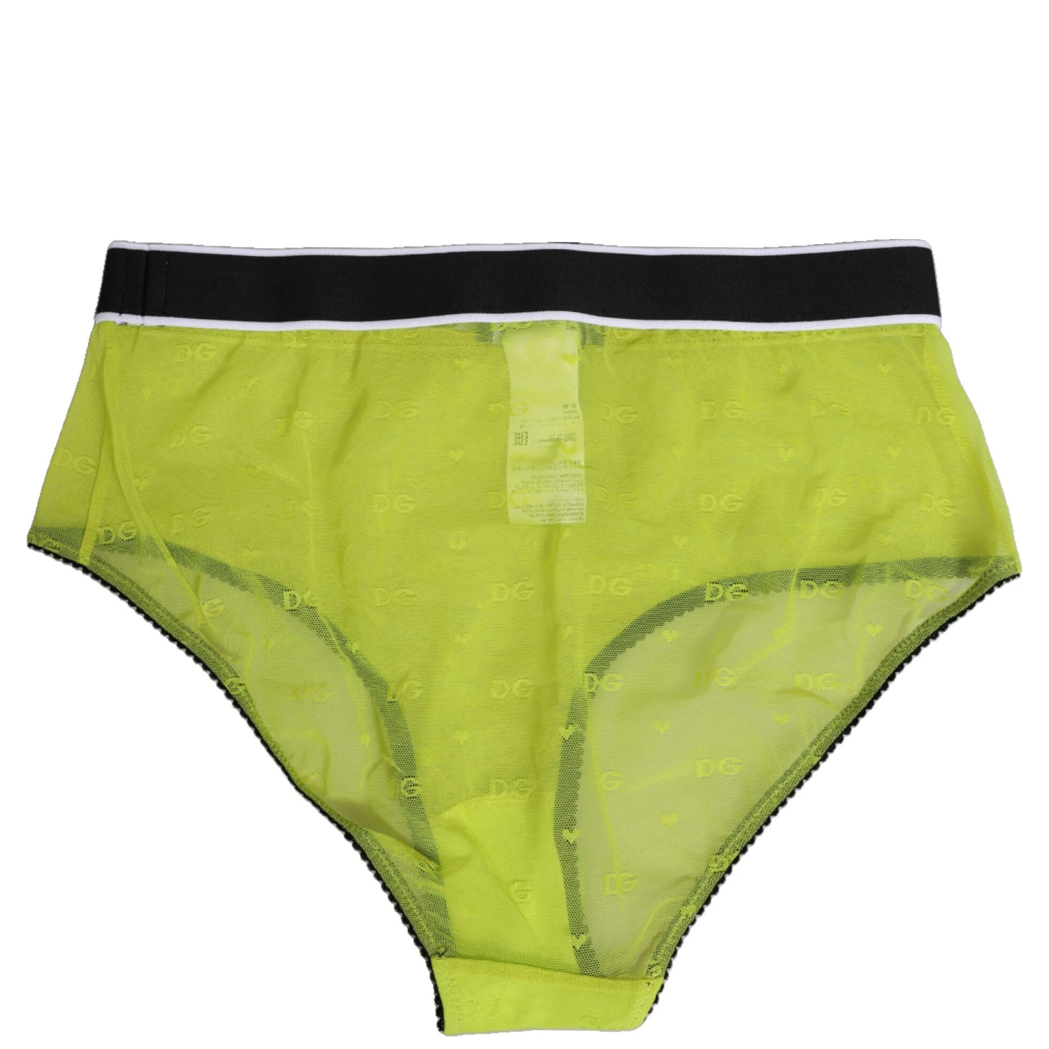 Green Nylon Logo Waistband Brief Panty Underwear