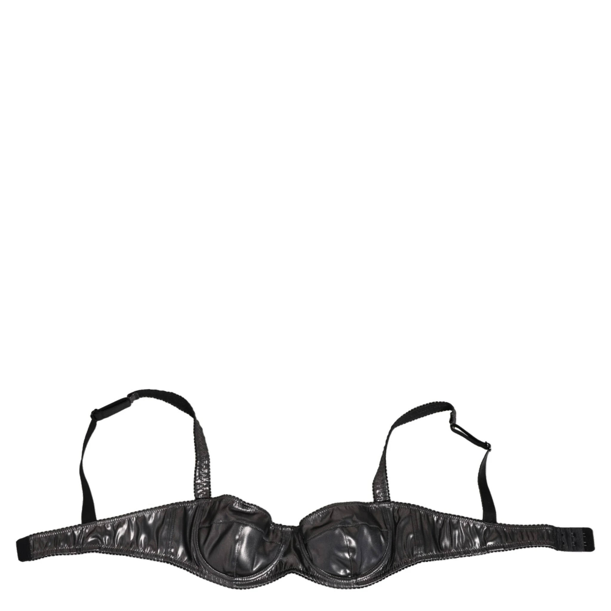 Black Acetate Stretch Balconette Bra Underwear