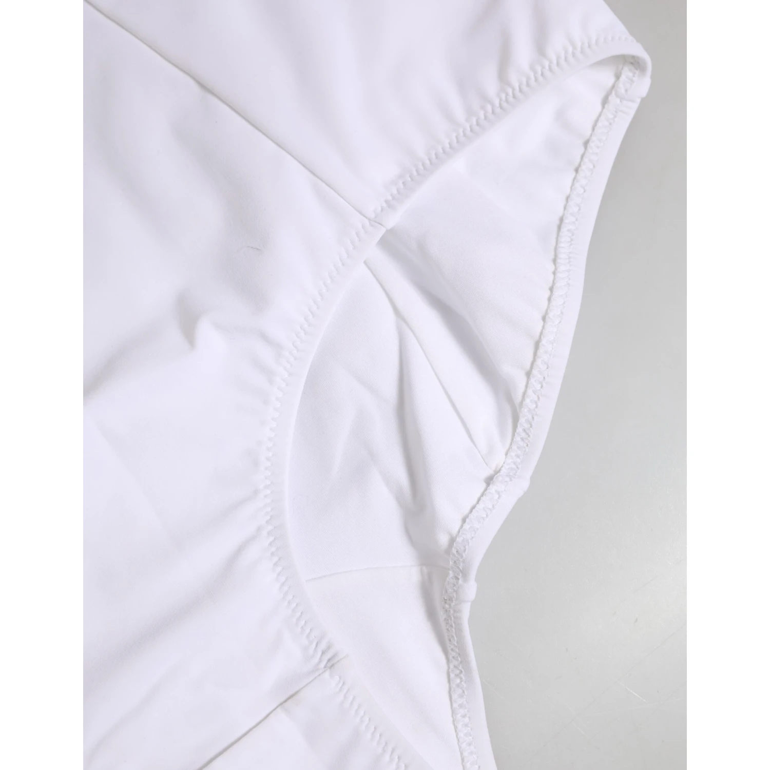 White Nylon Logo Waistband Coulotte Underwear