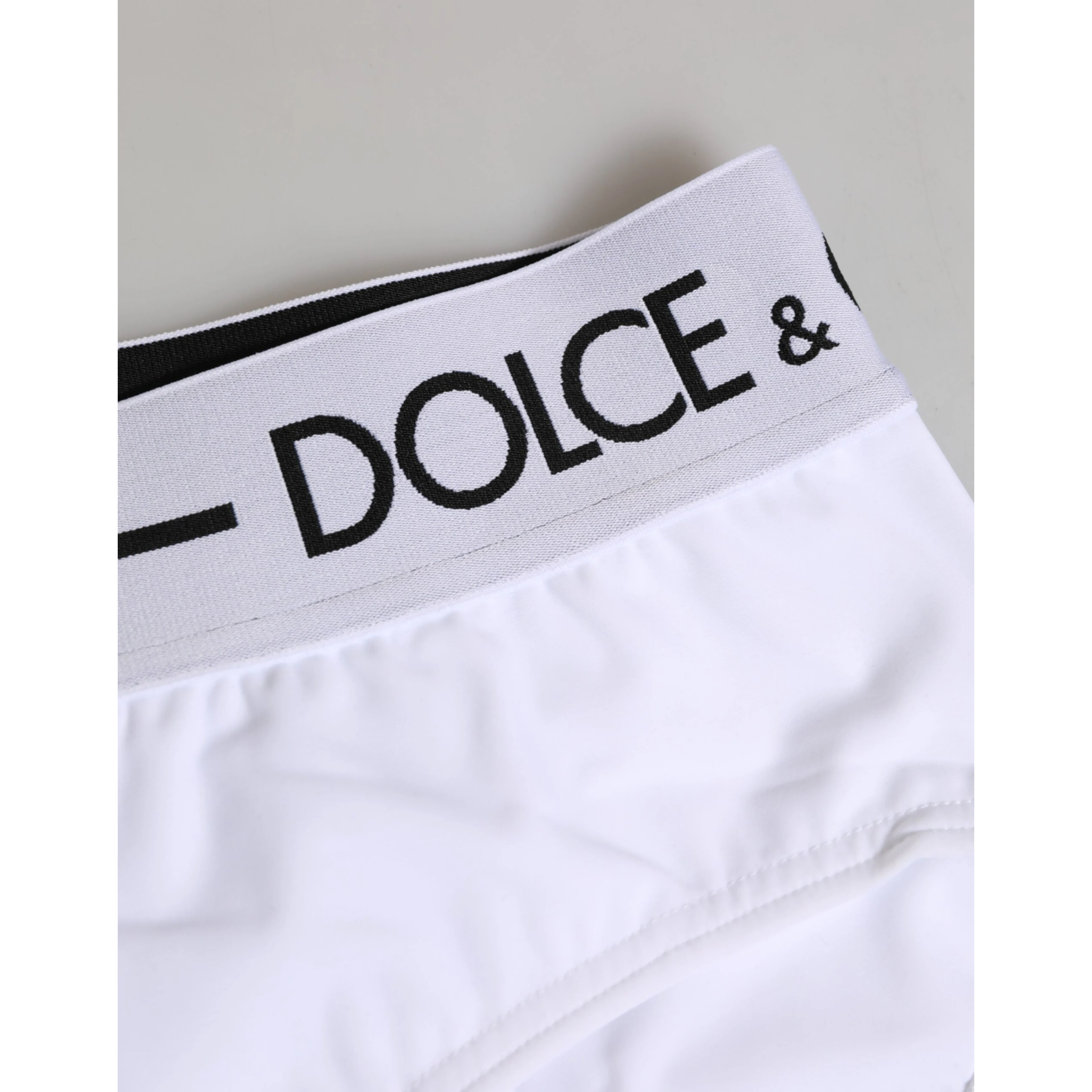 White Nylon Logo Waistband Shorts Underwear