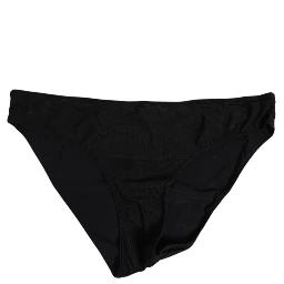 Black Nylon Stretch Slip Brief Women Underwear
