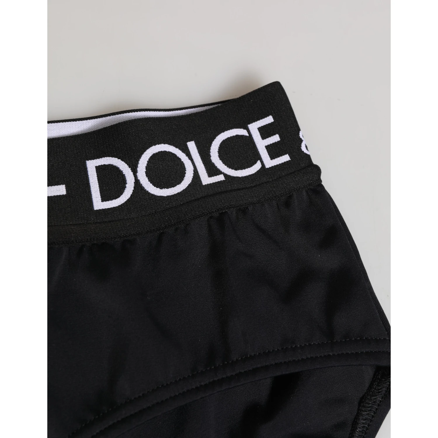 Black Nylon Logo Waistband Shorts Underwear