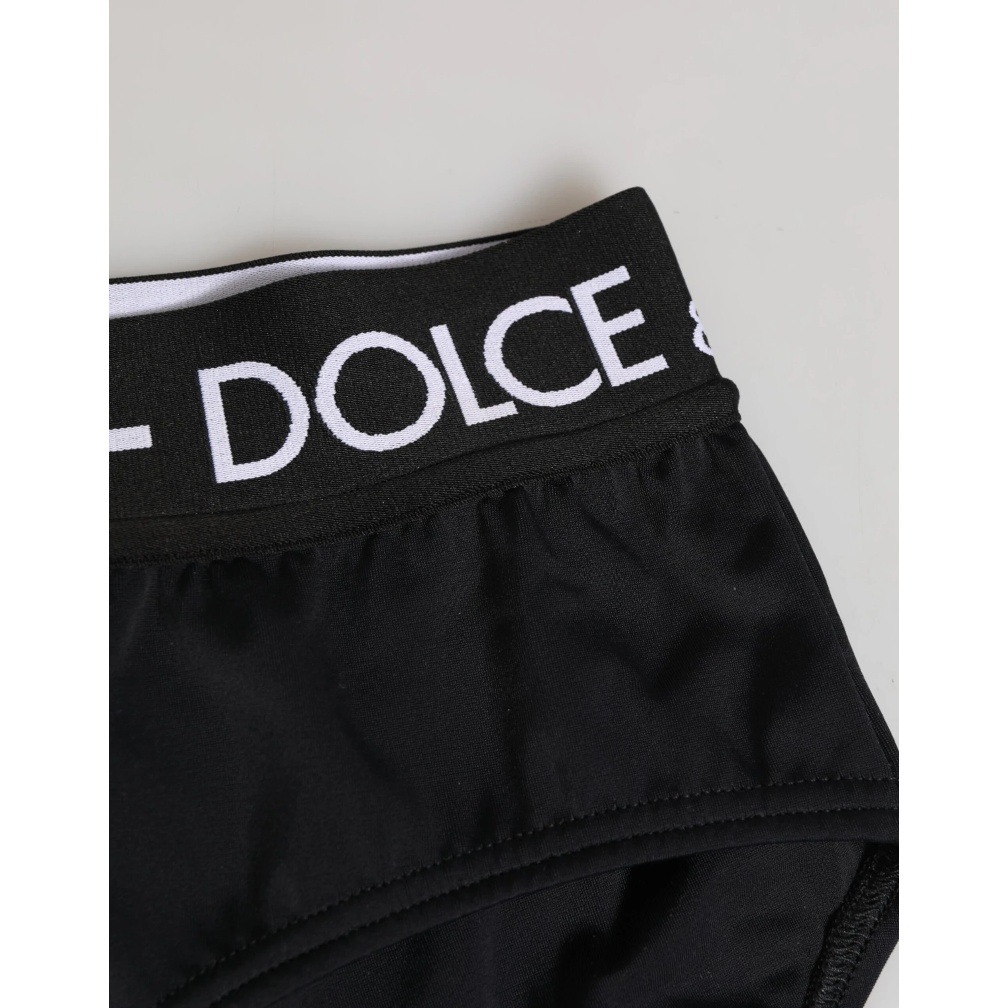 Black Nylon Logo Waistband Shorts Underwear