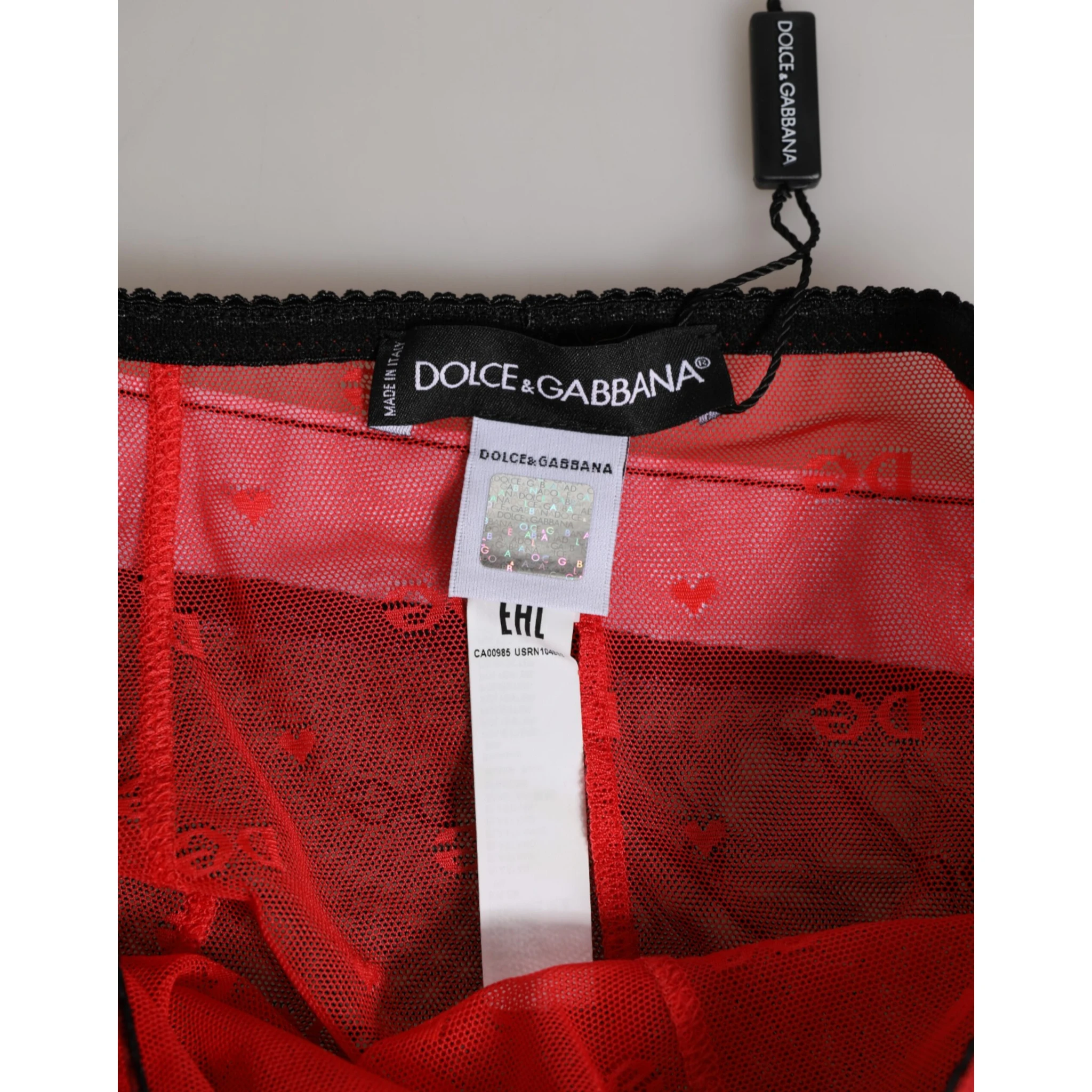 Black Red Nylon High Waist Girdle Underwear