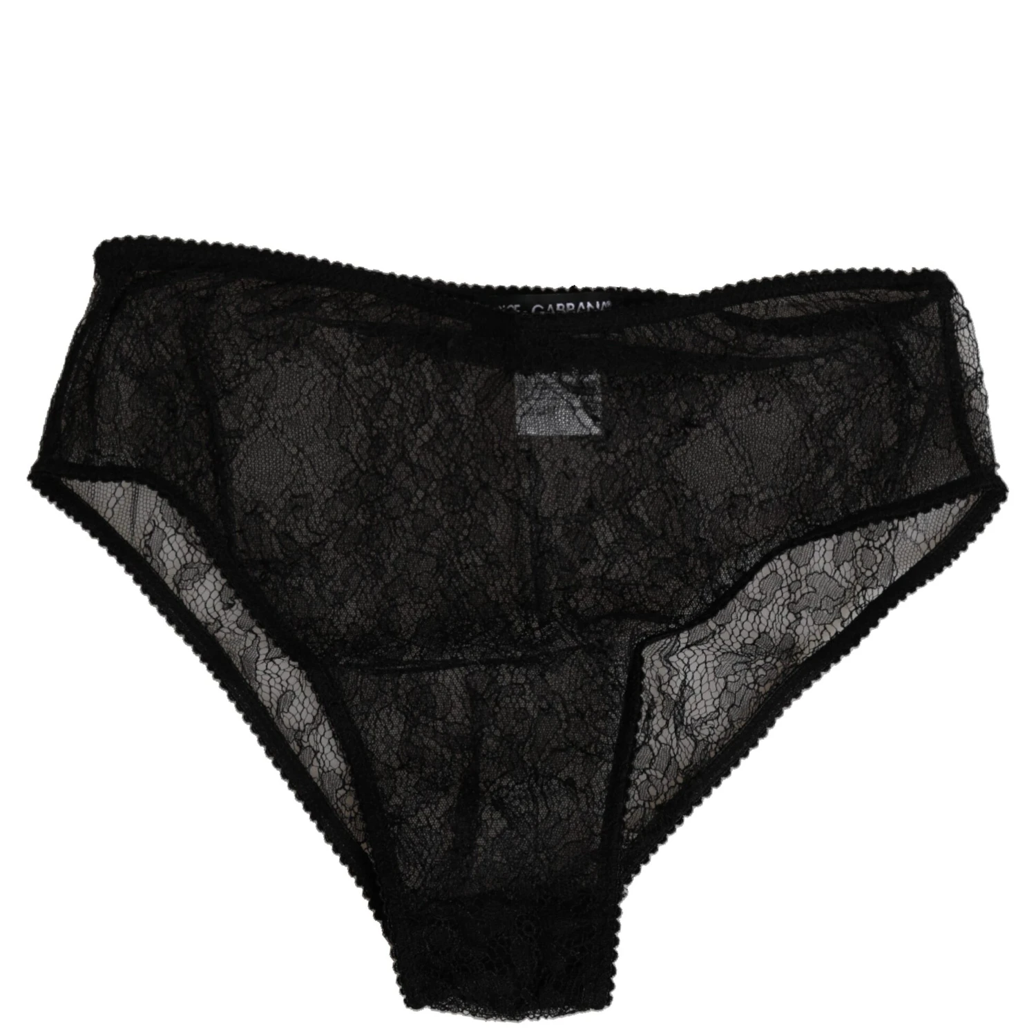 Black Nylon Stretch High Waist Panty Underwear