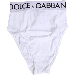 White Cotton Stretch High Waist Panty Underwear