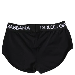 Black Nylon Logo Waistband Shorts Underwear