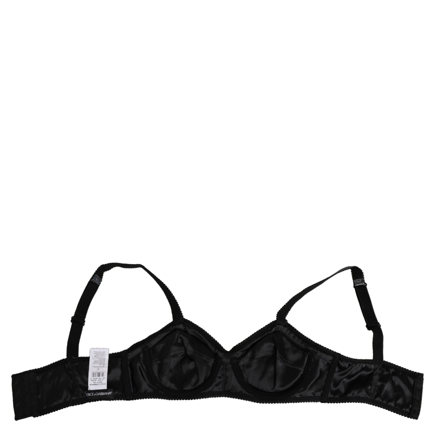 Dark Gray Silk Stretch Balconcino Bra Underwear