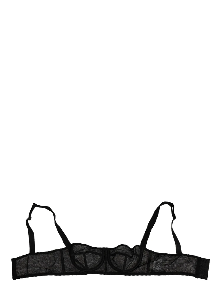 Black Floral Underwired Balconette Bra Underwear alternative