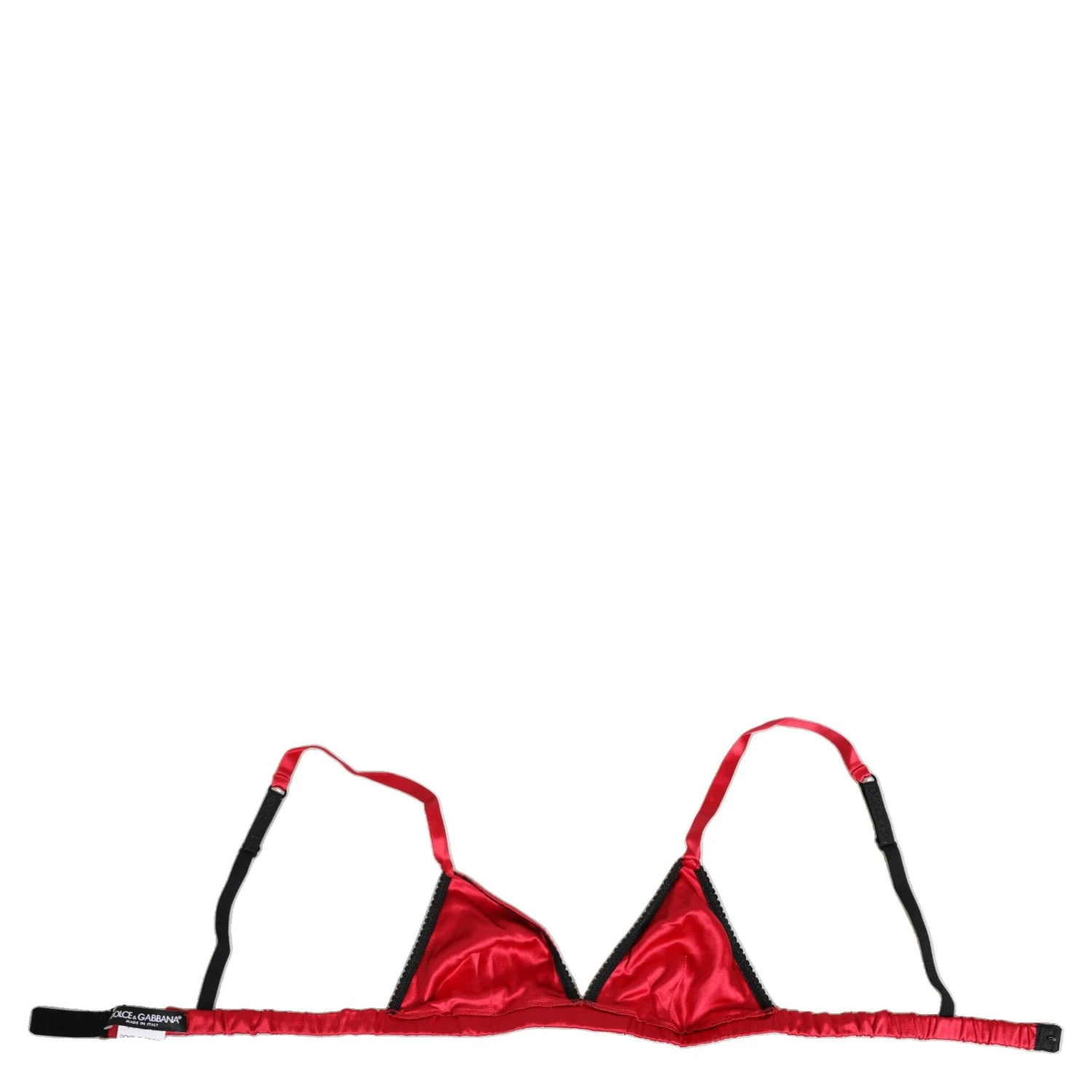 Red Silk Satin Triangle Soft Cup Br Underwear