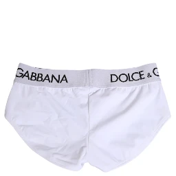 White Nylon Logo Waistband Shorts Underwear