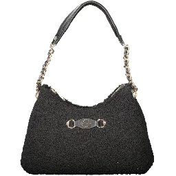 Black Polyester Handbag