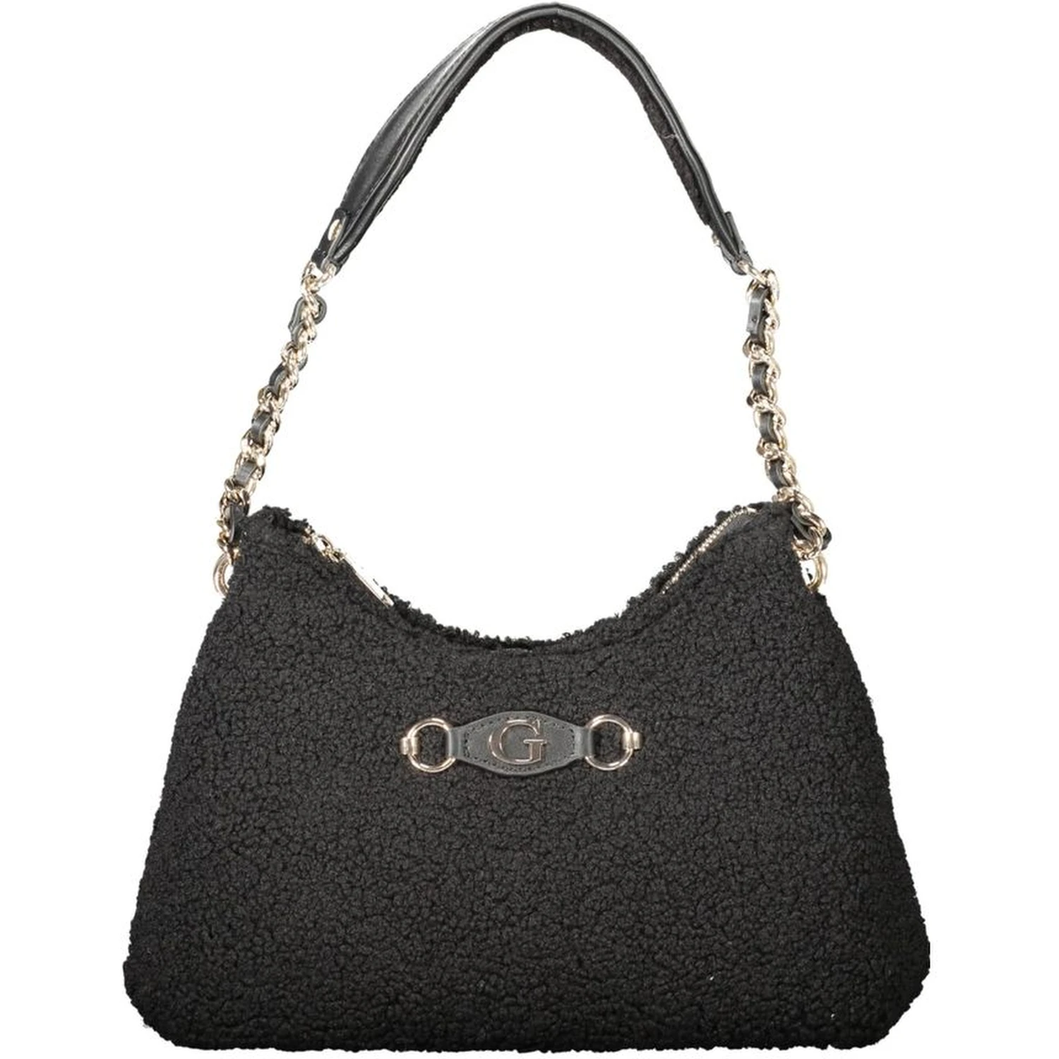 Black Polyester Handbag