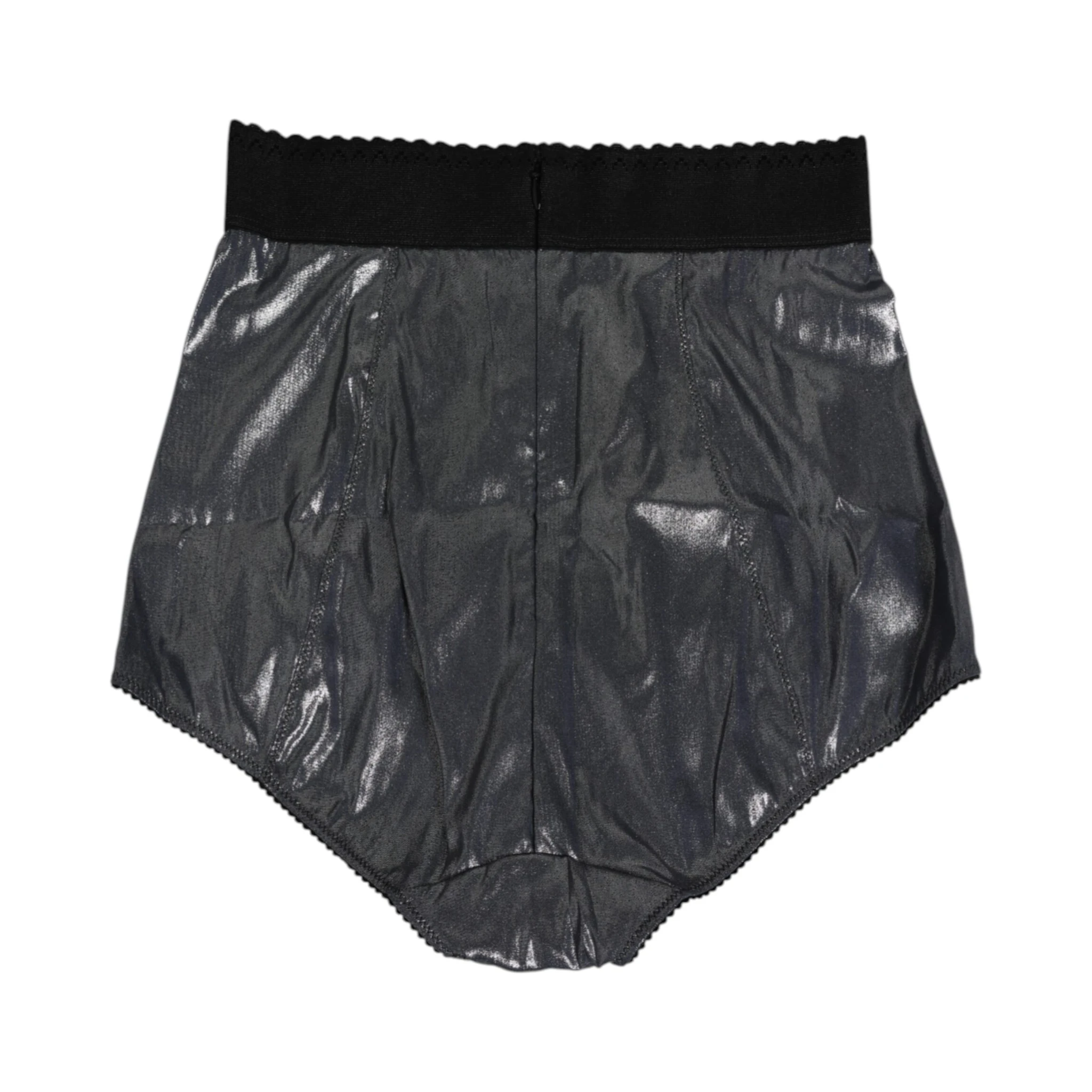 Gray Silk Stretch Slip Girdle Panty Underwear