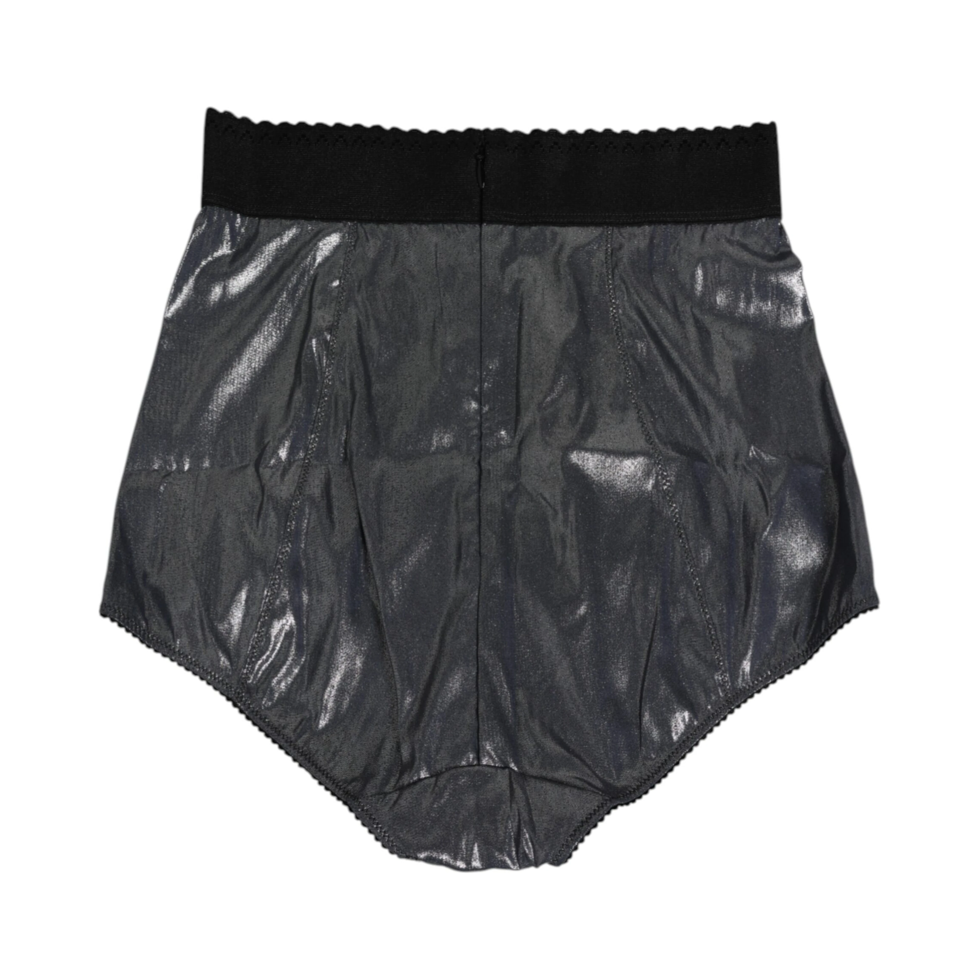 Gray Silk Stretch Slip Girdle Panty Underwear