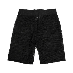 Black Cotton Logo Shorts Midi Trouser Underwear