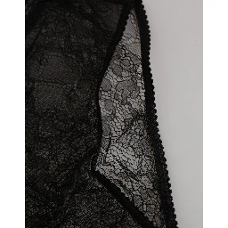 Black Nylon Stretch High Waist Panty Underwear