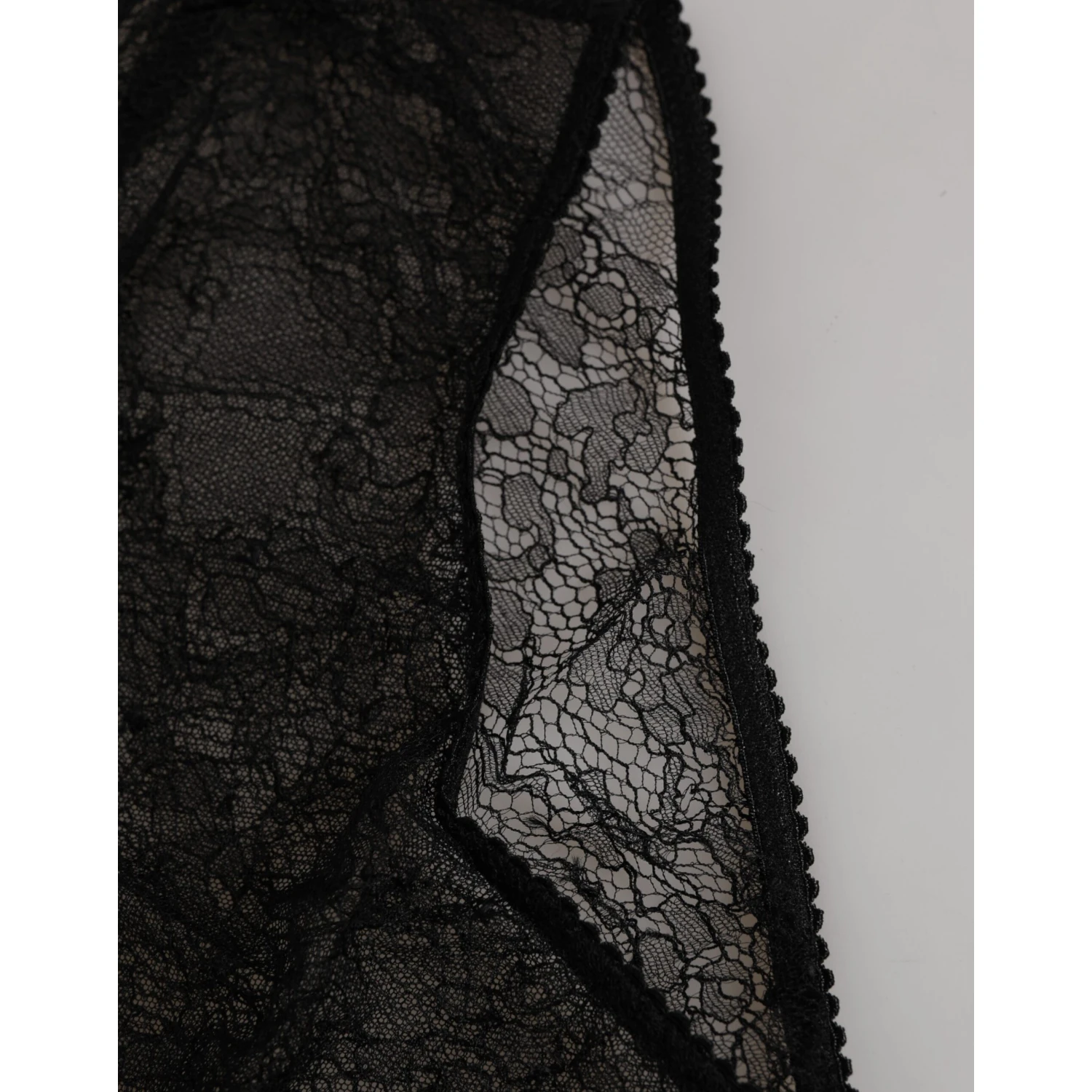 Black Nylon Stretch High Waist Panty Underwear
