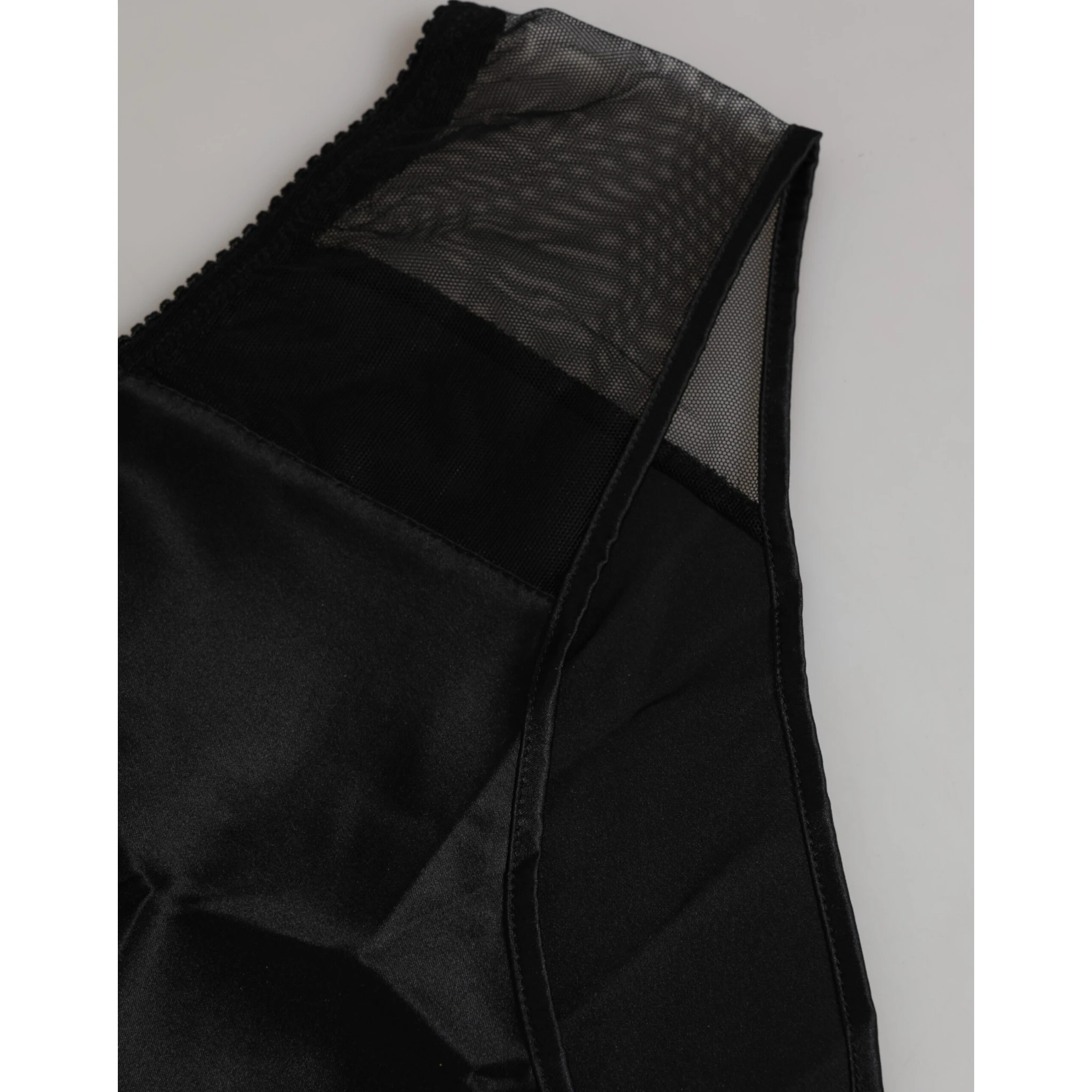 Black Silk Stretch High Waist Panty Underwear