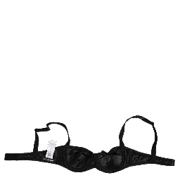 Black Acetate Stretch Balconette Bra Underwear