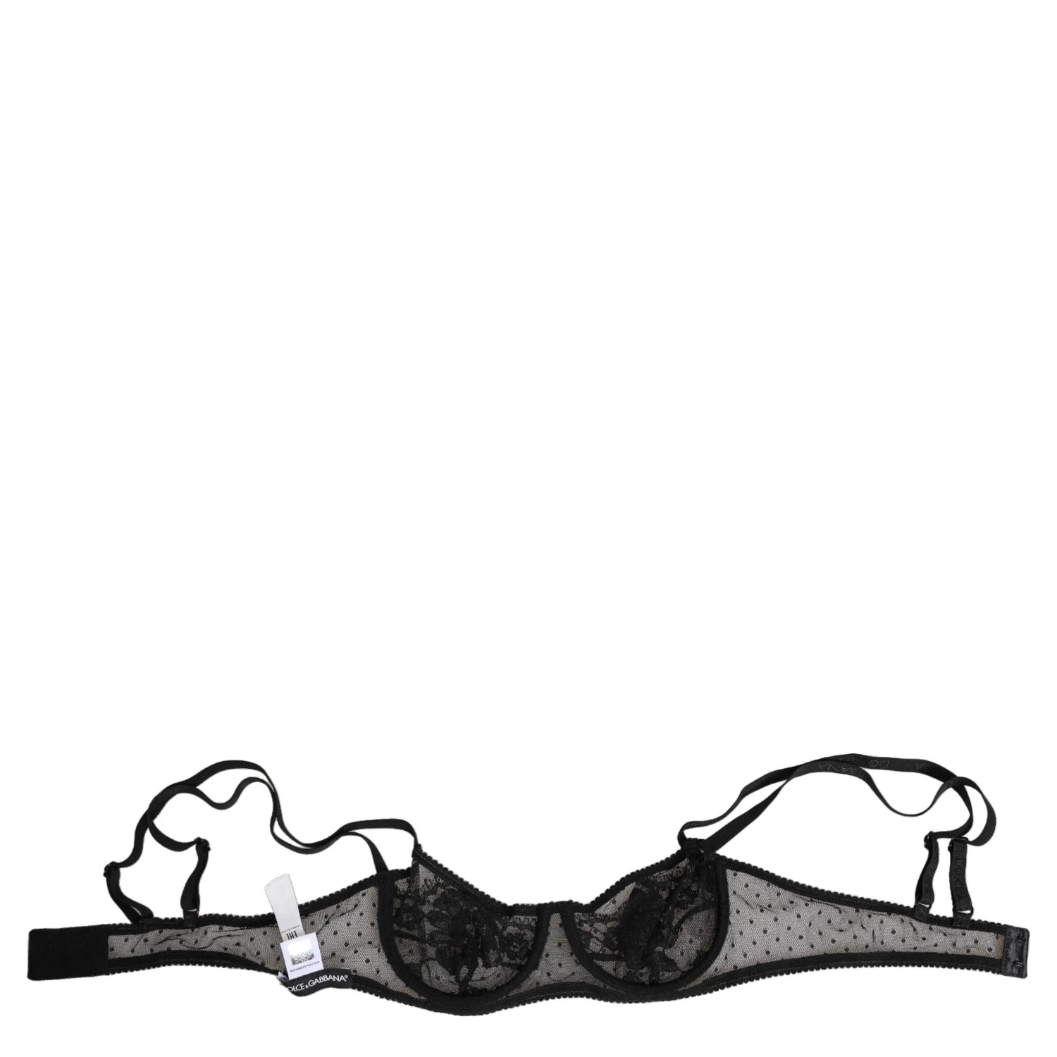 Black Floral Underwired Balconette Bra Underwear
