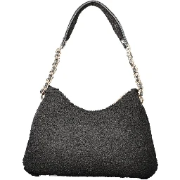 Black Polyester Handbag
