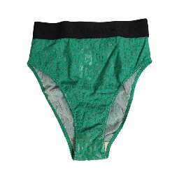 Green DG Logo Lace High Brief Panty Underwear