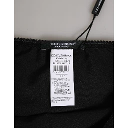 Black Silk Stretch High Waist Panty Underwear
