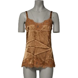 Brown Floral Lace Tank Lingerie Sleepwear Underwear