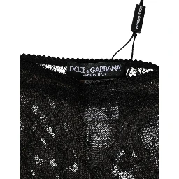 Black Nylon Stretch High Waist Panty Underwear