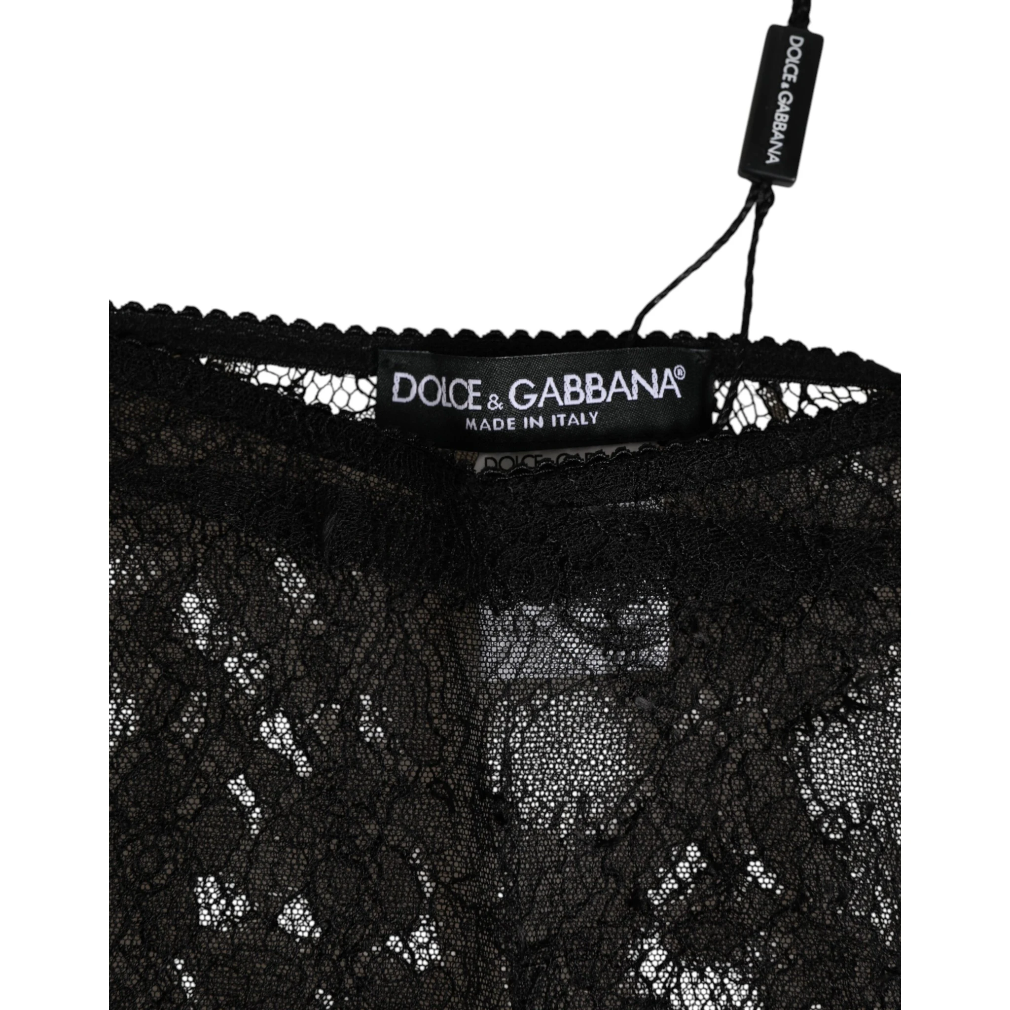 Black Nylon Stretch High Waist Panty Underwear