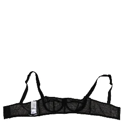 Black Floral Underwired Balconette Bra Underwear